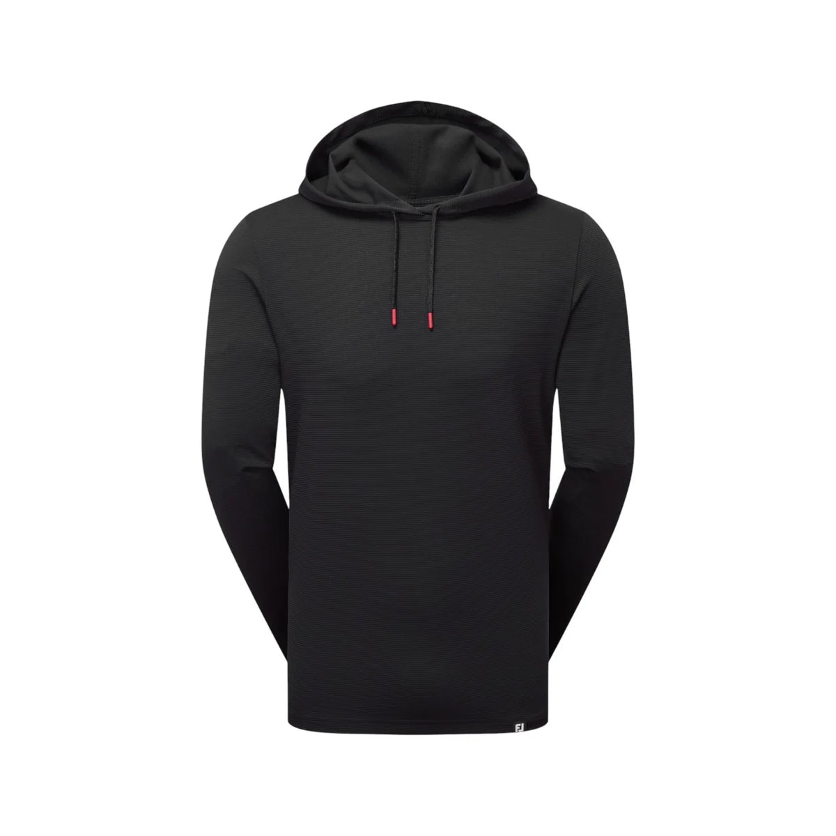 FJ OTTOMAN JACQUARD HOODIE BLACK L