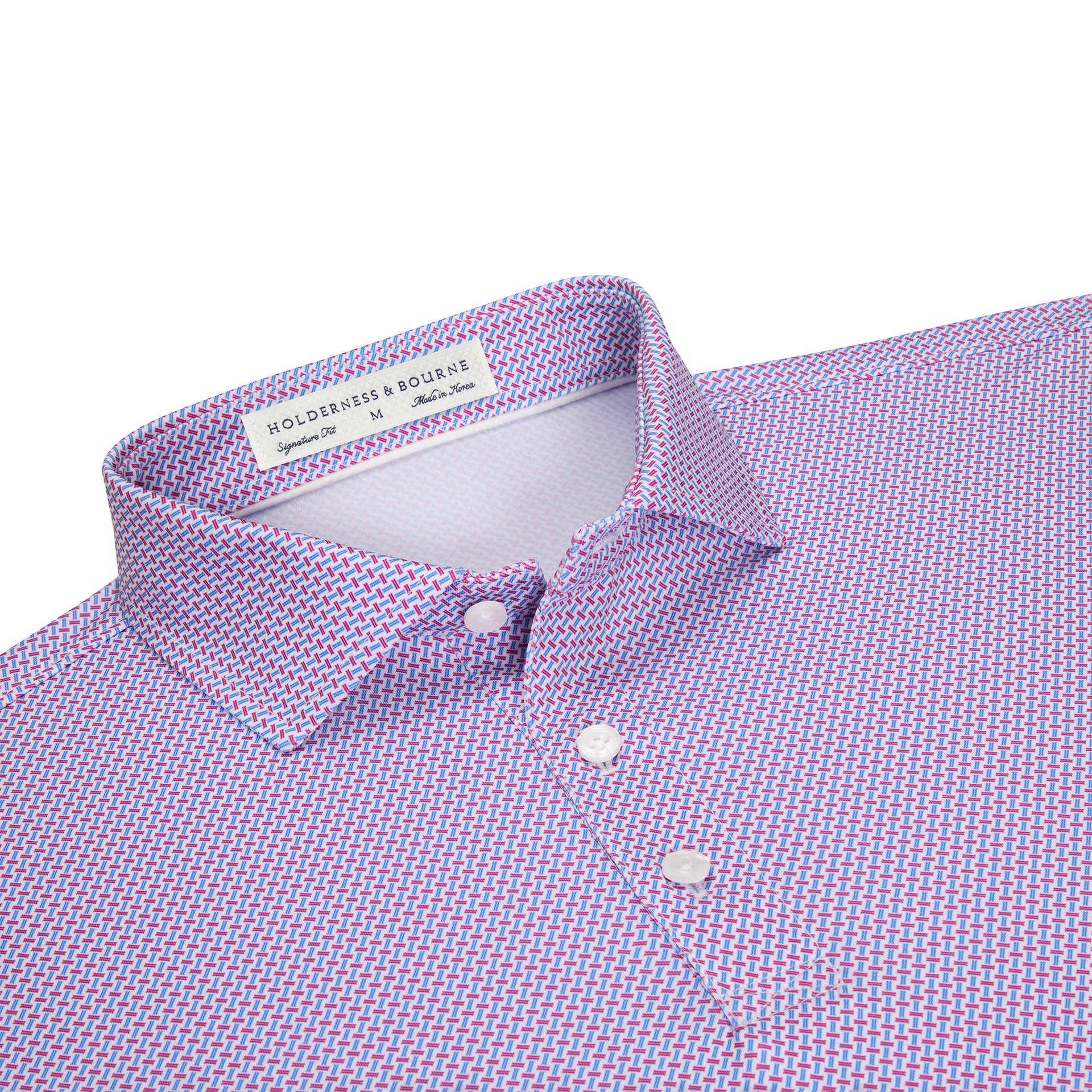 THE NORMAN SHIRT CABERNET&HORIZON BLUE