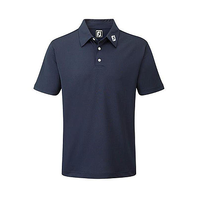 FJ STRETCH PIQUE SOLID SHIRT ATHLETIC FIT NAVY
