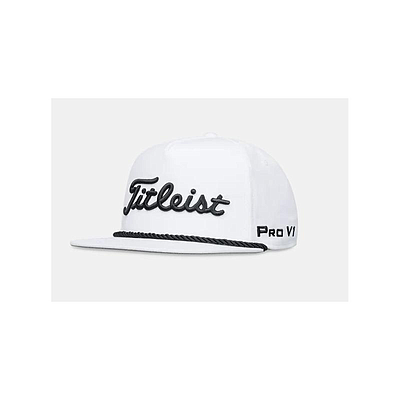 TOUR ROPE FLAT BILL - WHITE/BLACK-