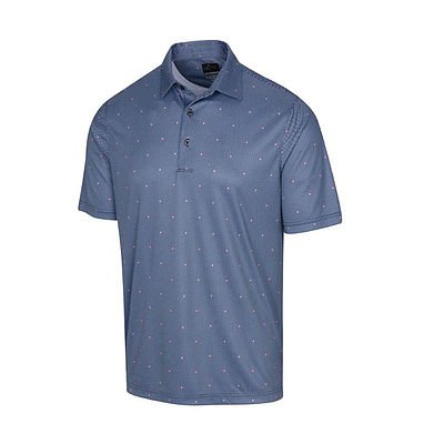 NAVY- JACKS PRINT POLO 