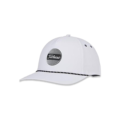 TITLEIST BOARDWALK ROPE CAP WHT/BLK-