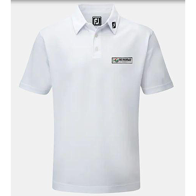 WHITE FJ STRETCH PIQUE SOLID SHIRT