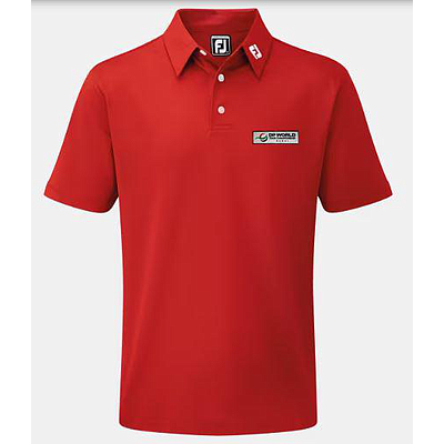 RED FJ STRETCH PIQUE SOLID SHIRT