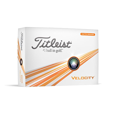 TITLEIST VELOCITY ORANGE GOLF BALLS 
