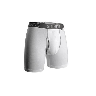 SWING SHIFT BOXER BRIEF - WHITE/GREY