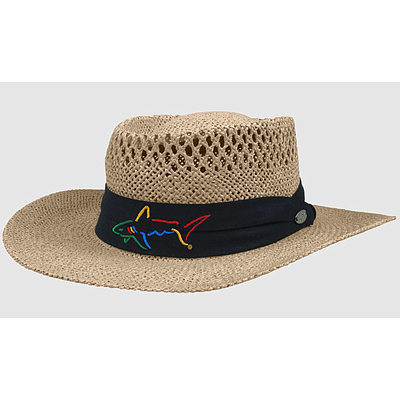 SIGNATURE STRAW HAT-TAUPE