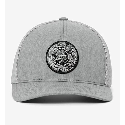 HEATHER GREY-THE PATCH FLORAL SNAPBACK HAT