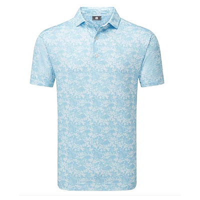 GARDEN PRINT LISLE AIR BLUE FOOTJOY SHIRT