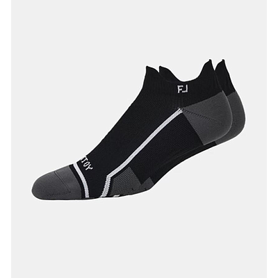 TECH D.R.Y. ROLL TAB FOOTJOY SOCKS BLACK/GREY