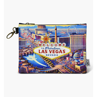 VEGAS STRIP ZIP TOTE BAG 
