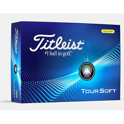 TOUR SOFT YELLOW GOLF BALLS TITLEIST