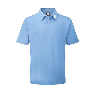 FJ STRETCH PIQUE SOLID SHIRT ATHLETIC FIT LIGHT BLUE