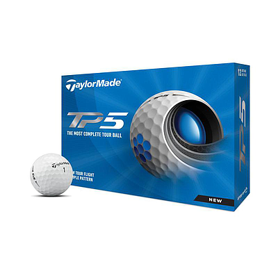 TAYLORMADE TP5 GOLF BALLS-YELLOW